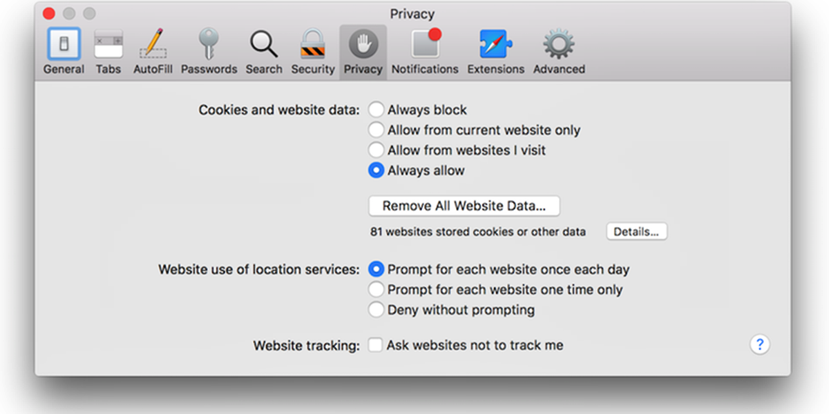 How To Enable And Allow Cookies On Mac