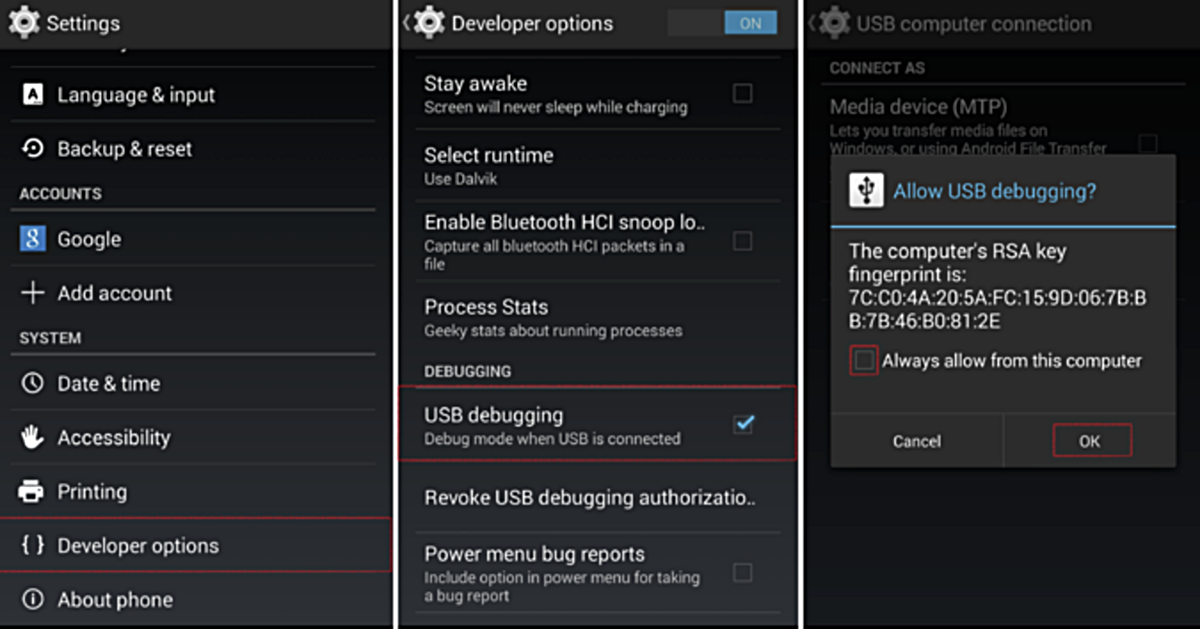 How To Enable USB Debugging Mode On Android