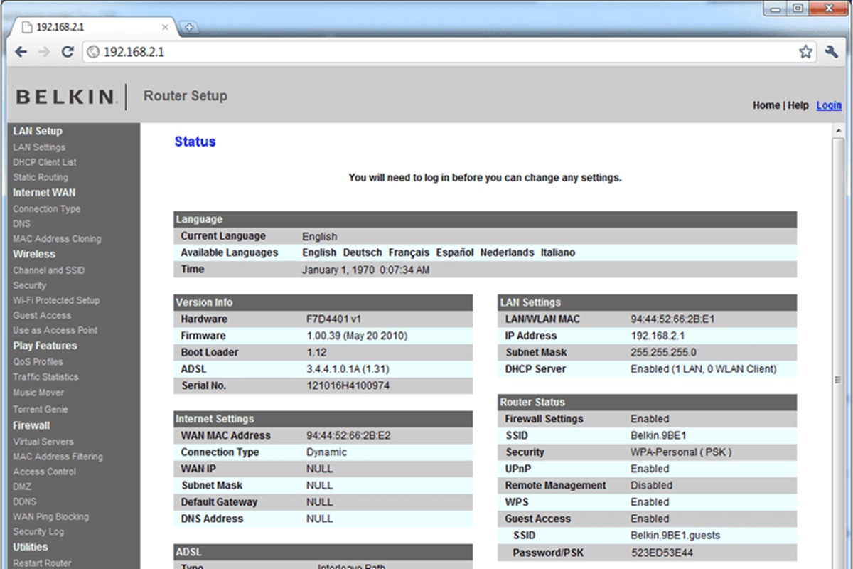 How To Find The Default IP Address Of A Belkin Router