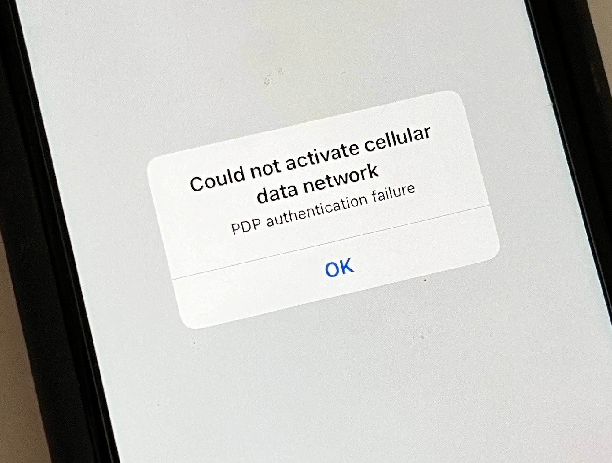 How To Fix Could Not Activate Cellular Data Network Error