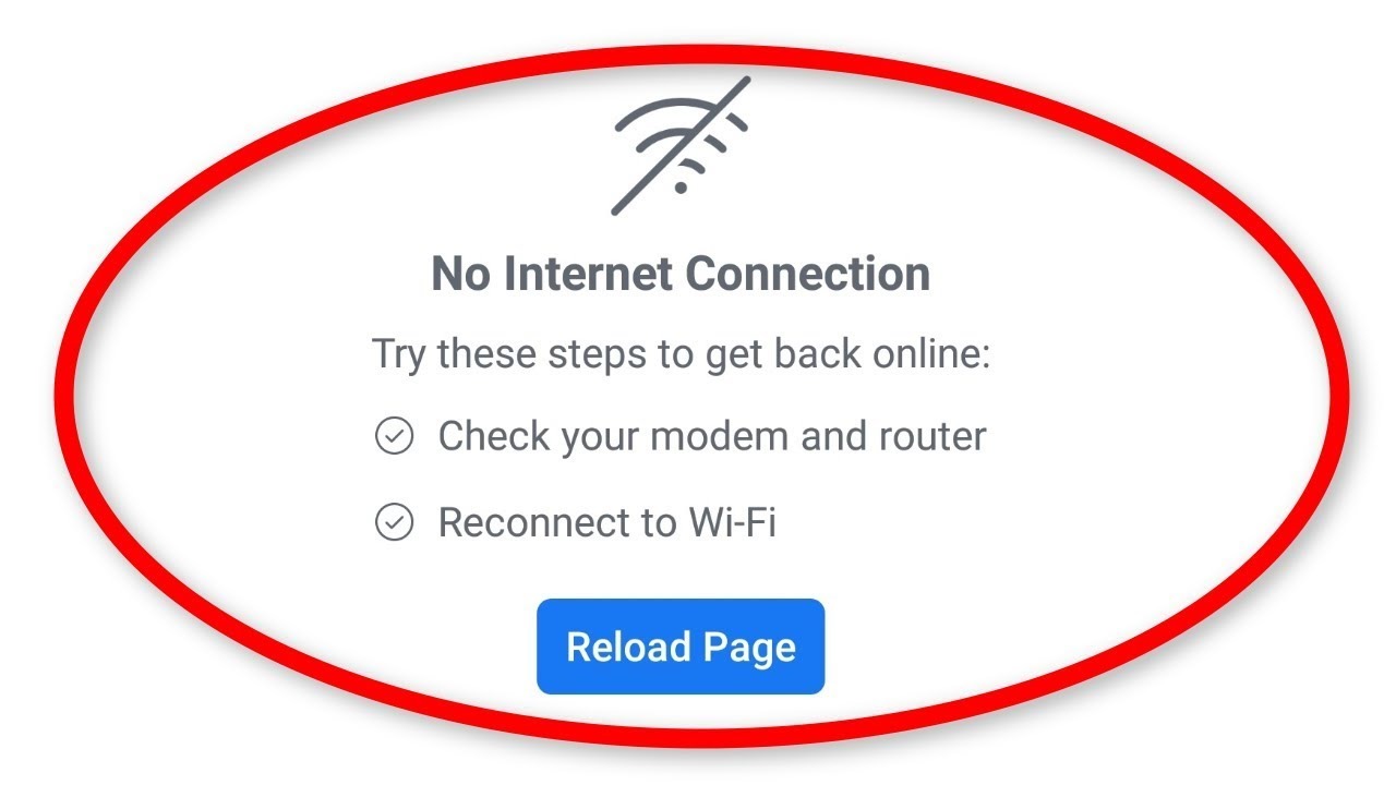 How To Fix It When There’s No Internet Connection