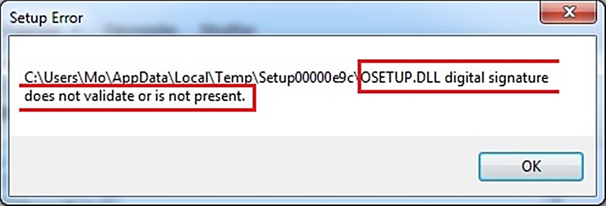 How To Fix Osetup.dll Not Found Or Missing Errors