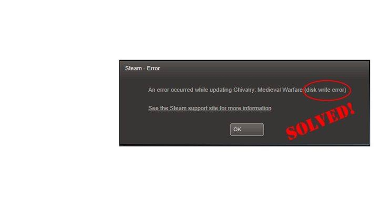 How To Fix The Steam Disk Write Error
