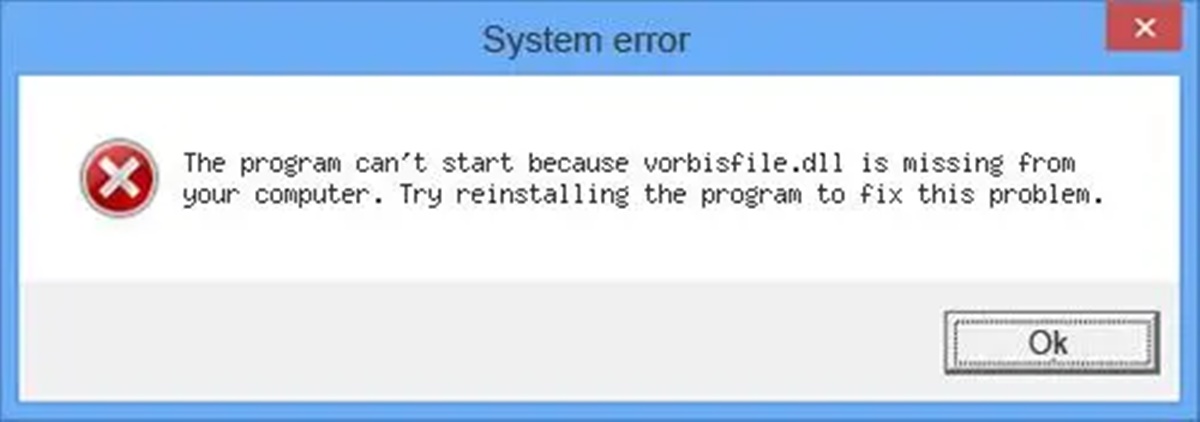 How To Fix Vorbisfile.dll Missing Or Not Found Errors