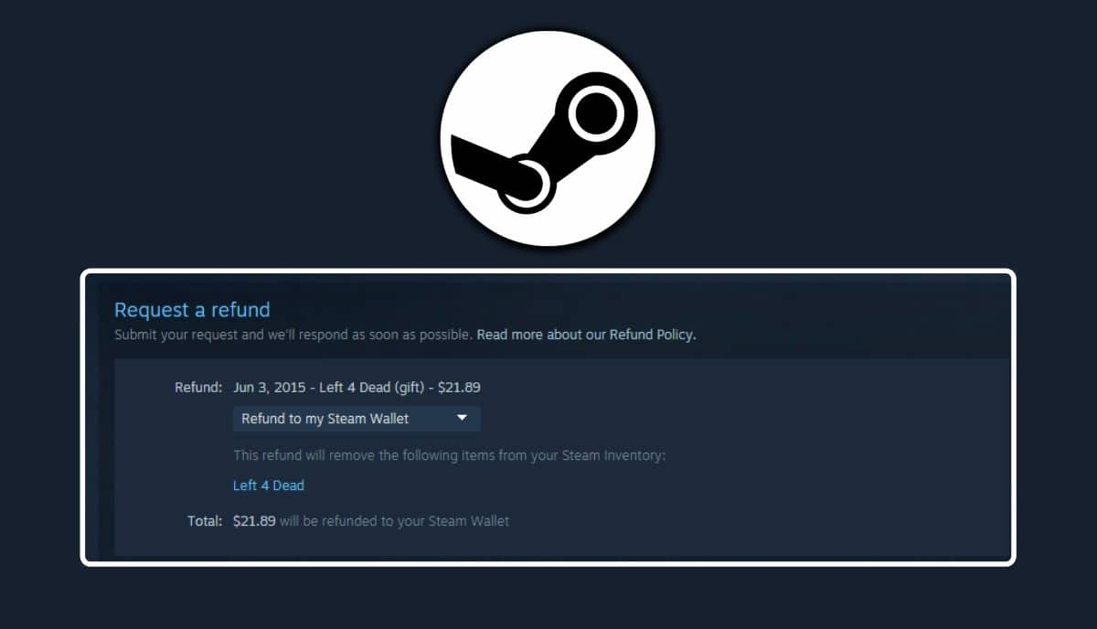 How To Get A Refund On Steam Games
