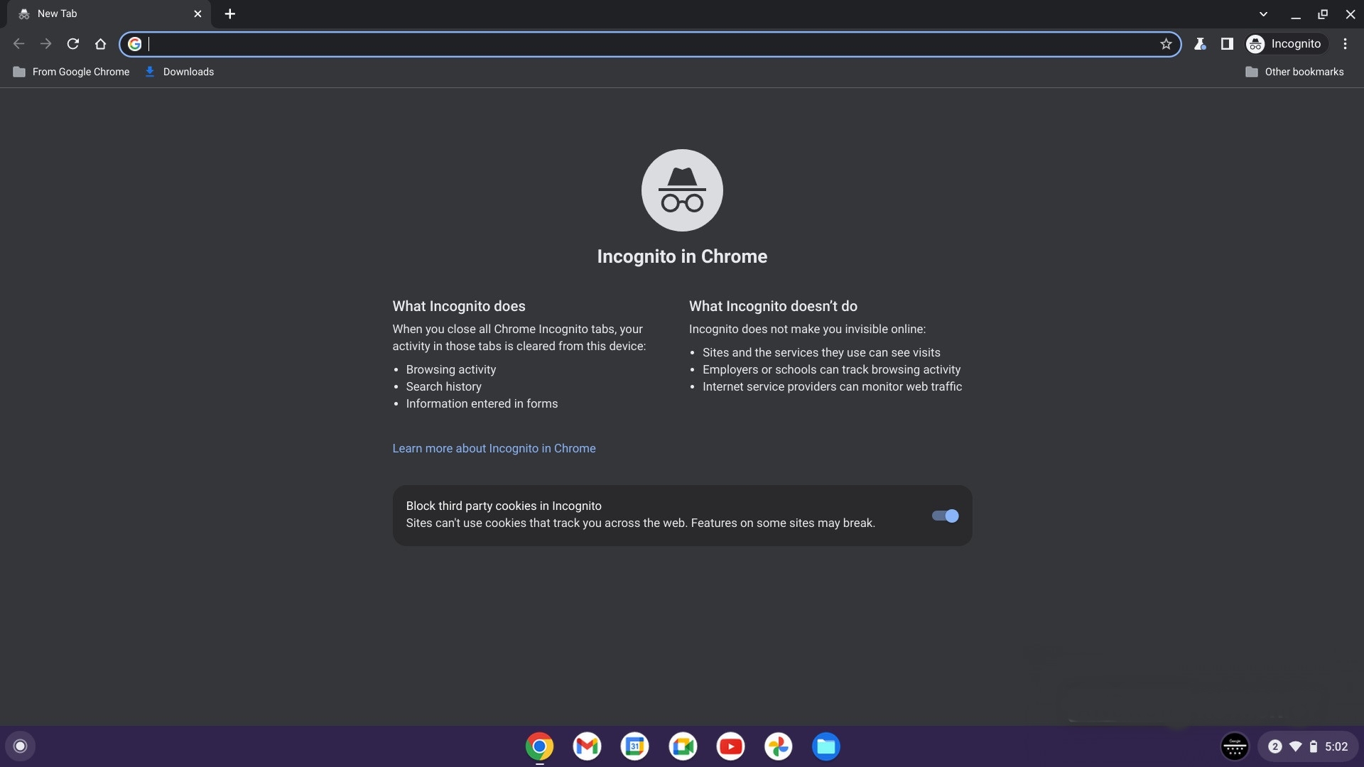 How To Go Incognito On Chromebook