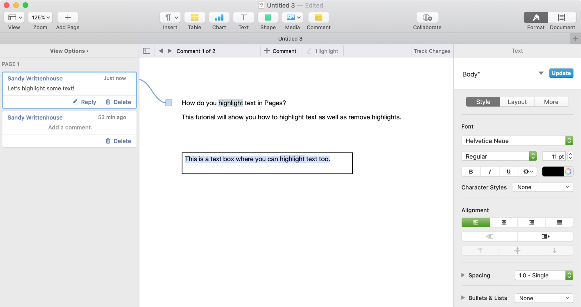 how-to-highlight-text-in-pages-for-mac