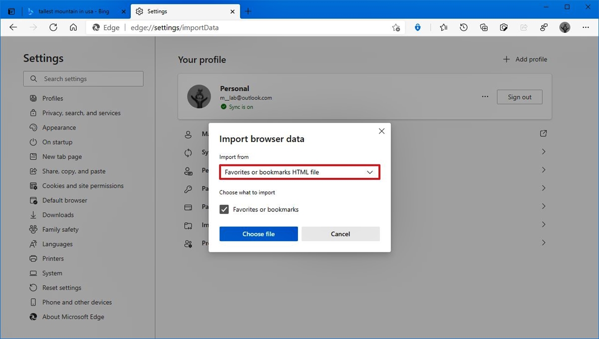How To Import Your Browser Favorites Into Microsoft Edge