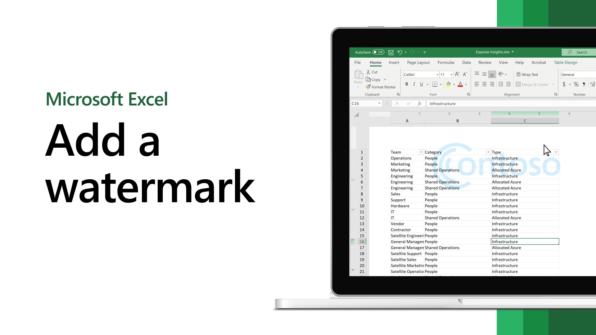 How To Insert A Watermark On An Excel Spreadsheet