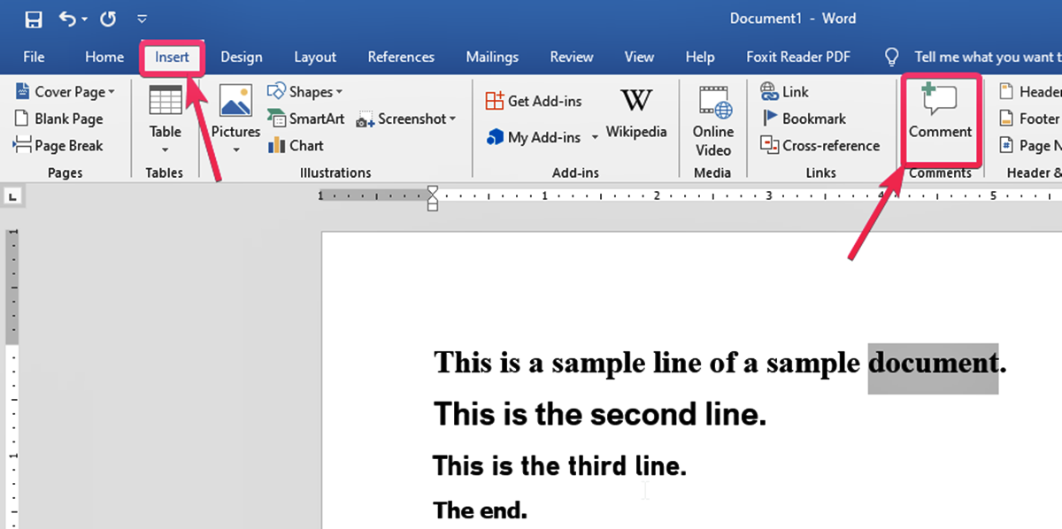 How To Insert Comments In Word