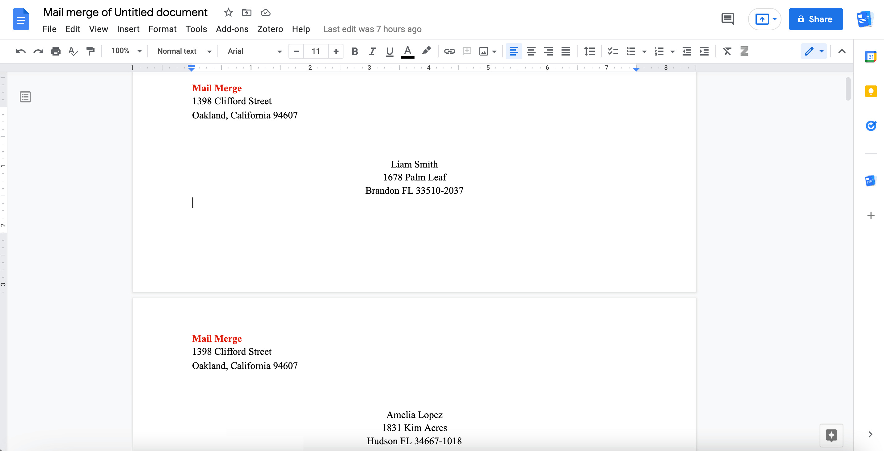 How To Make A Google Docs Envelope Template