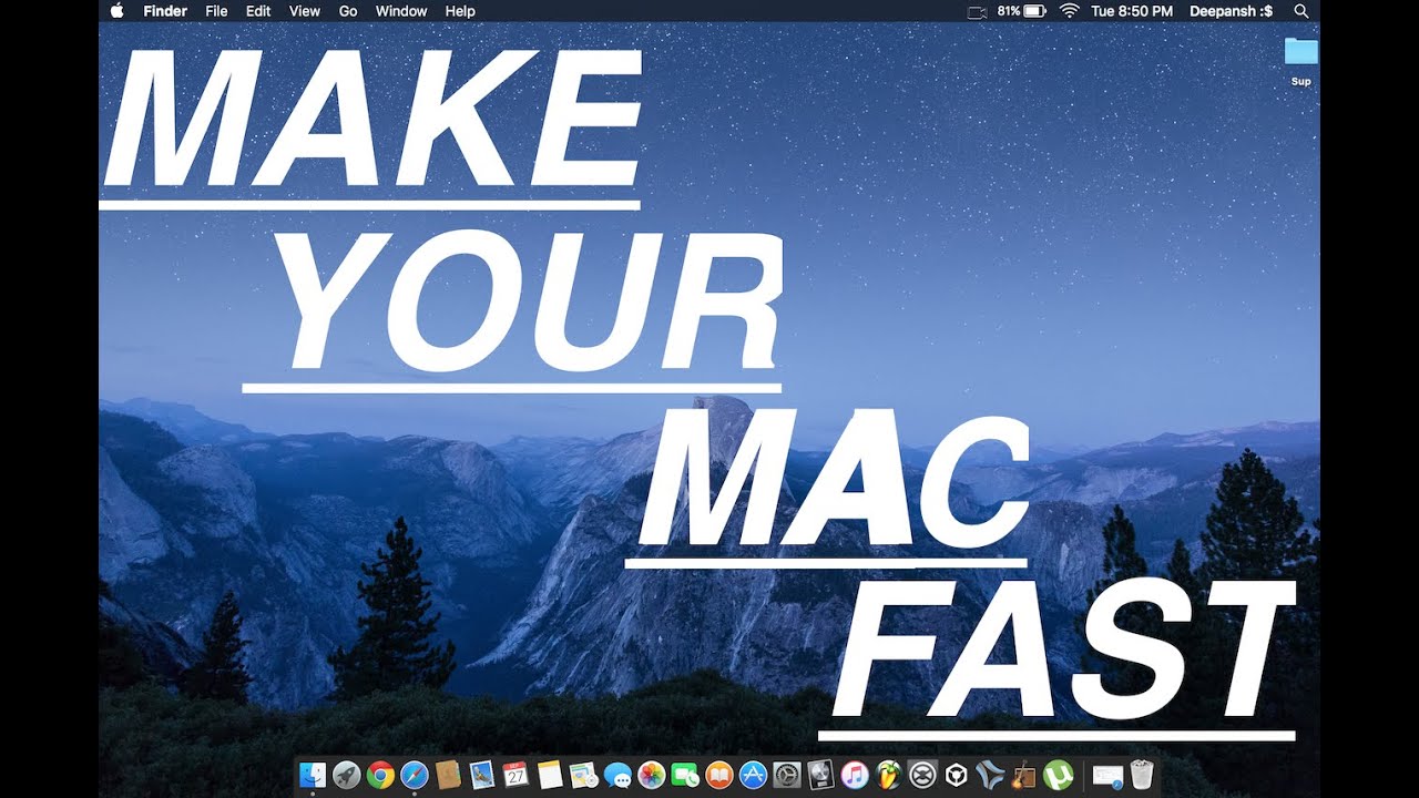 How To Make A MacBook Faster