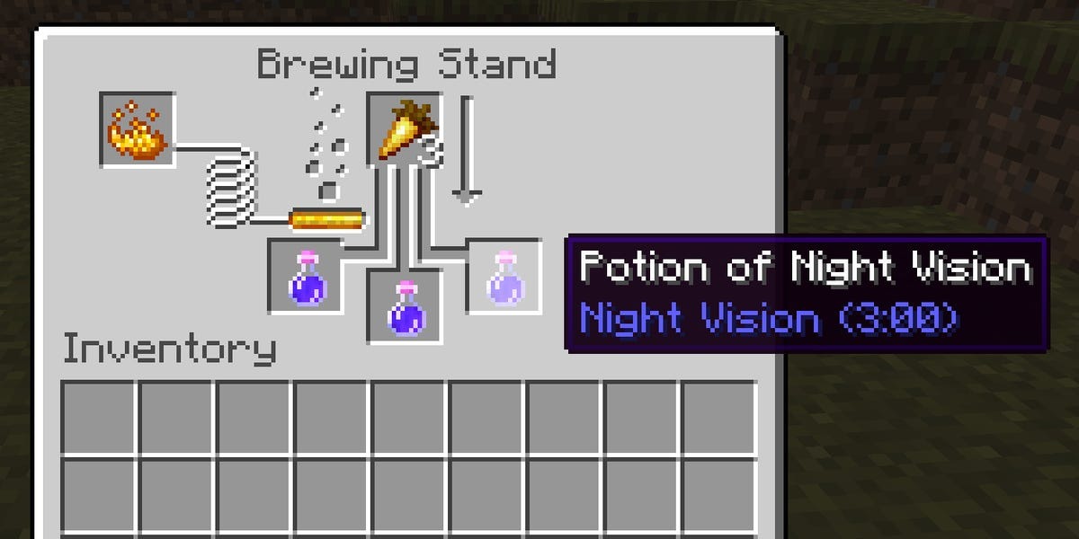 How To Make A Night Vision Potion In Minecraft