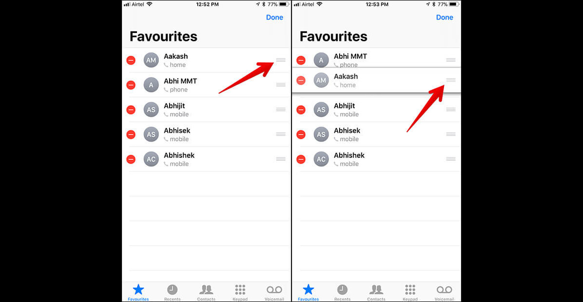 How To Manage Favorite Contacts In The iPhone Phone App