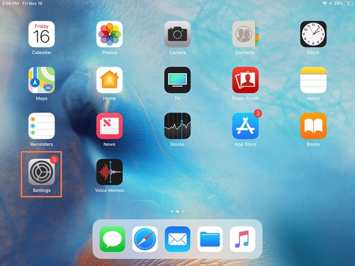 How To Open The IPad’s Settings