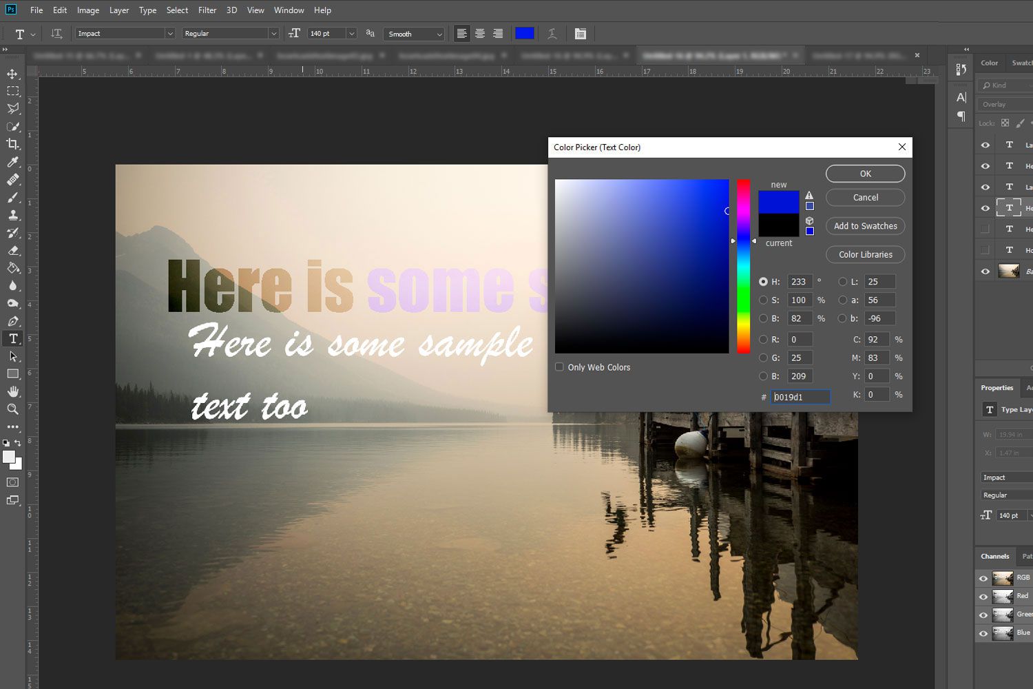 How To Put Text On An Image In Photoshop