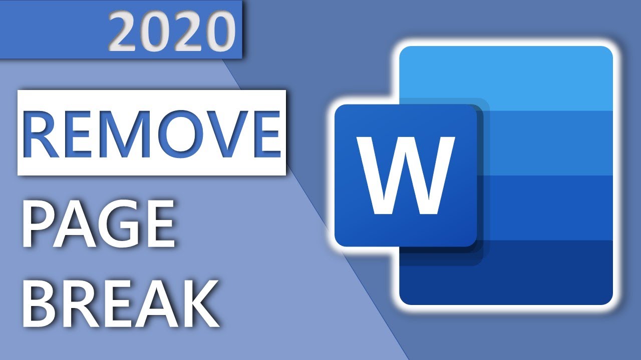 How To Remove A Page Break In Word