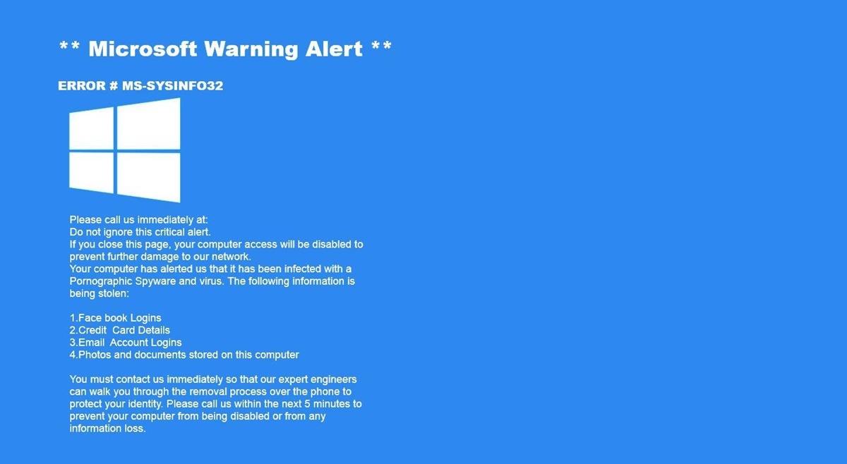 How To Remove That Microsoft Warning Alert