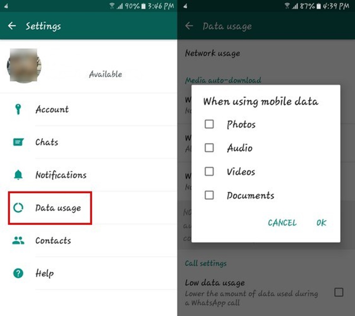 How To Save Mobile Data When Using WhatsApp