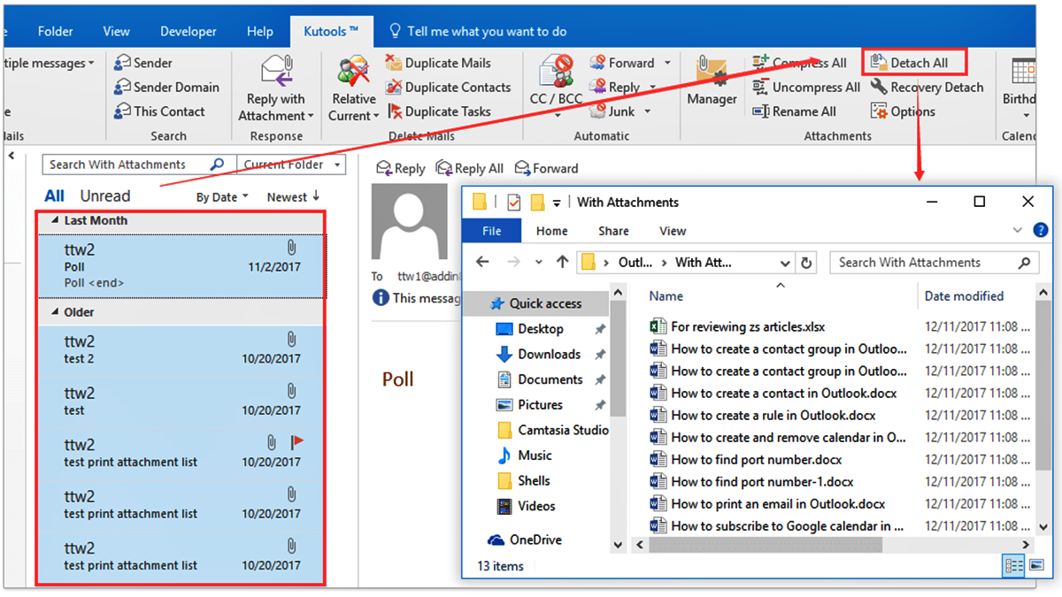 How To Save Multiple Attachments At Once With Outlook