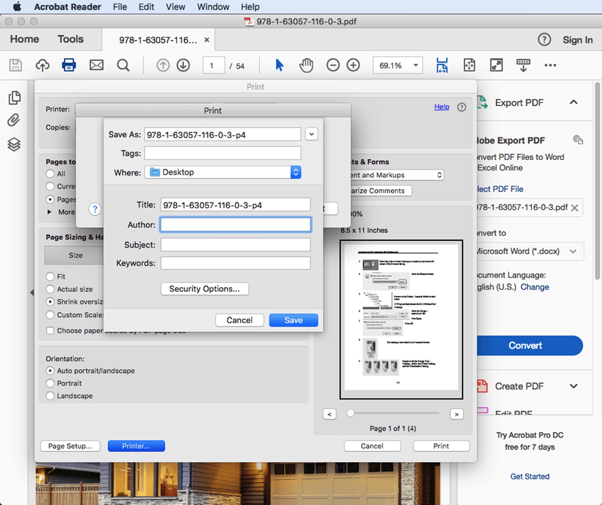 How To Save One Page Of A PDF