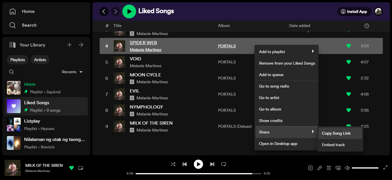 How To Share Liked Songs On Spotify
