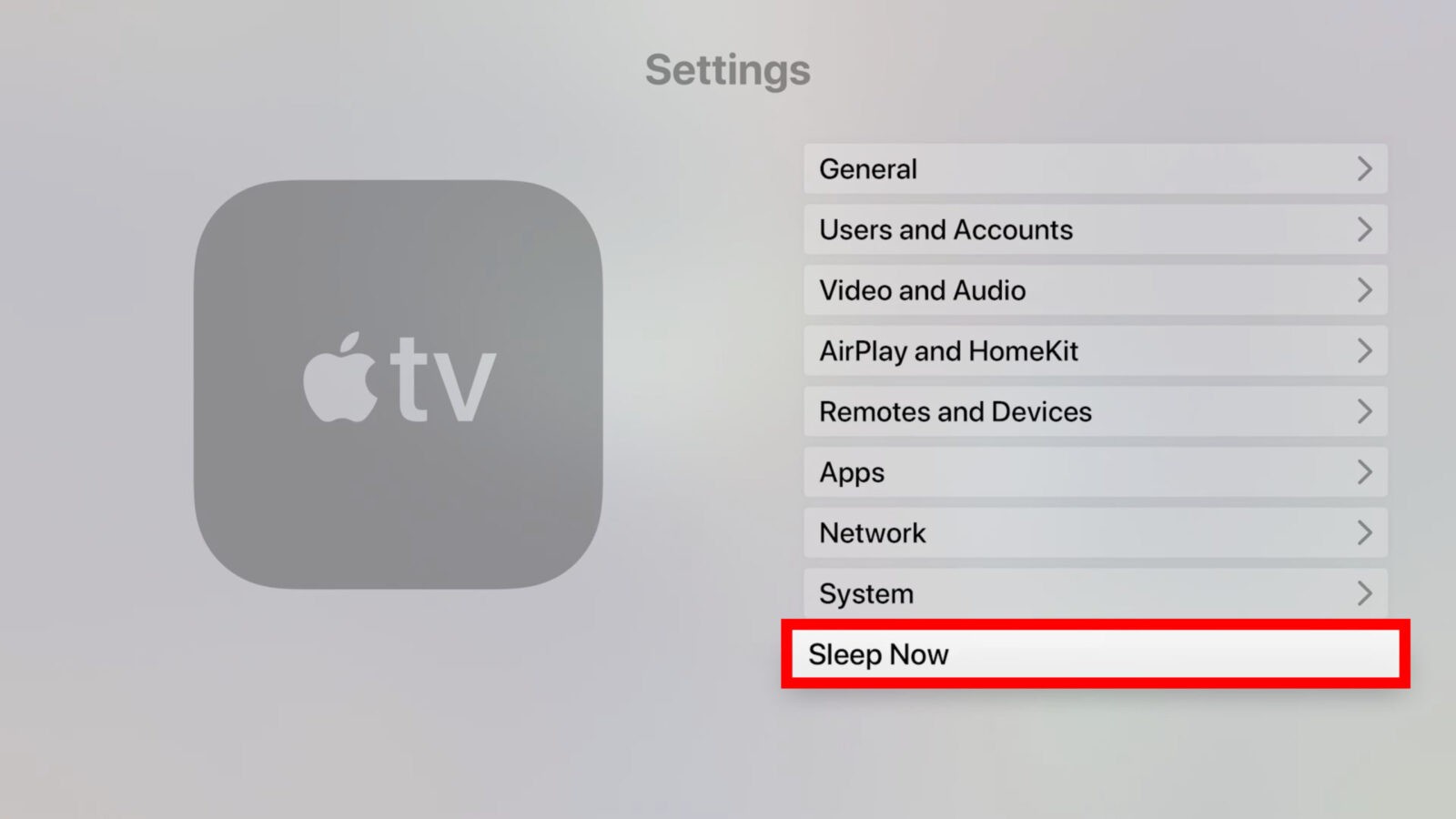 How To Turn Off Your Apple TV