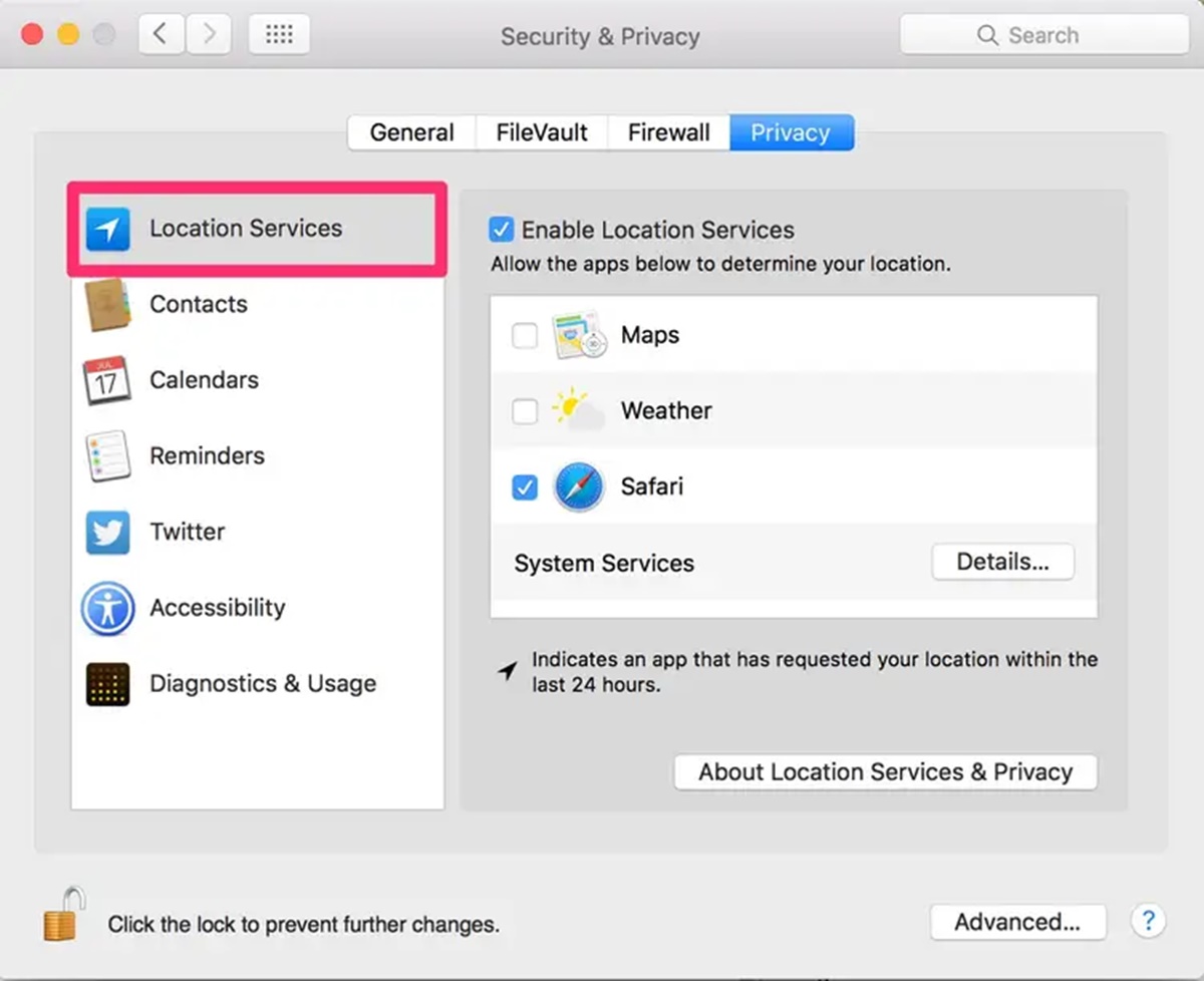 How To Turn On Location Services On A Mac