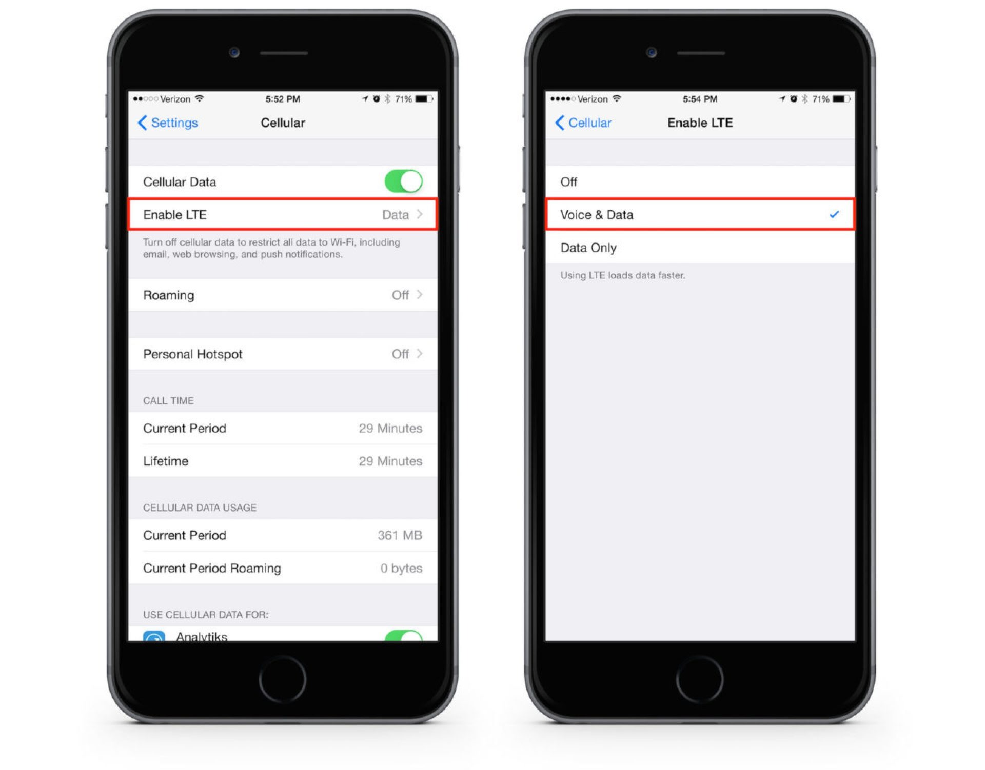 How To Use Data And Voice (HD Voice) On A Verizon iPhone