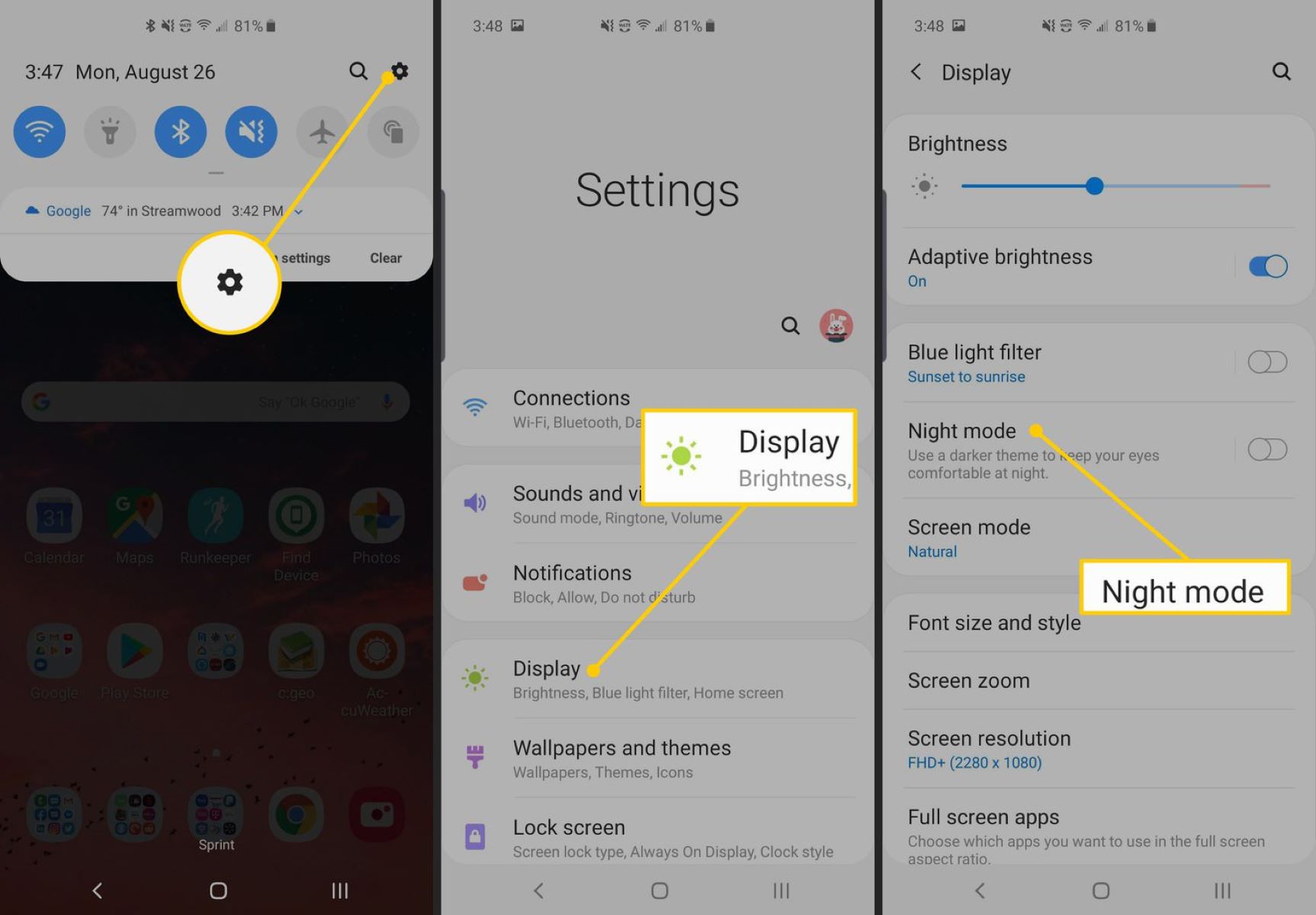 How To Use Night Mode For Samsung Phones