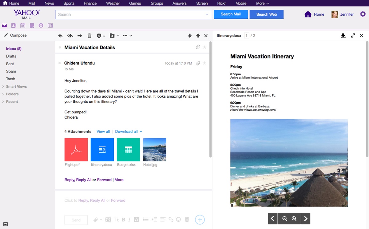 How To View Attached Images Instantly In Yahoo Mail