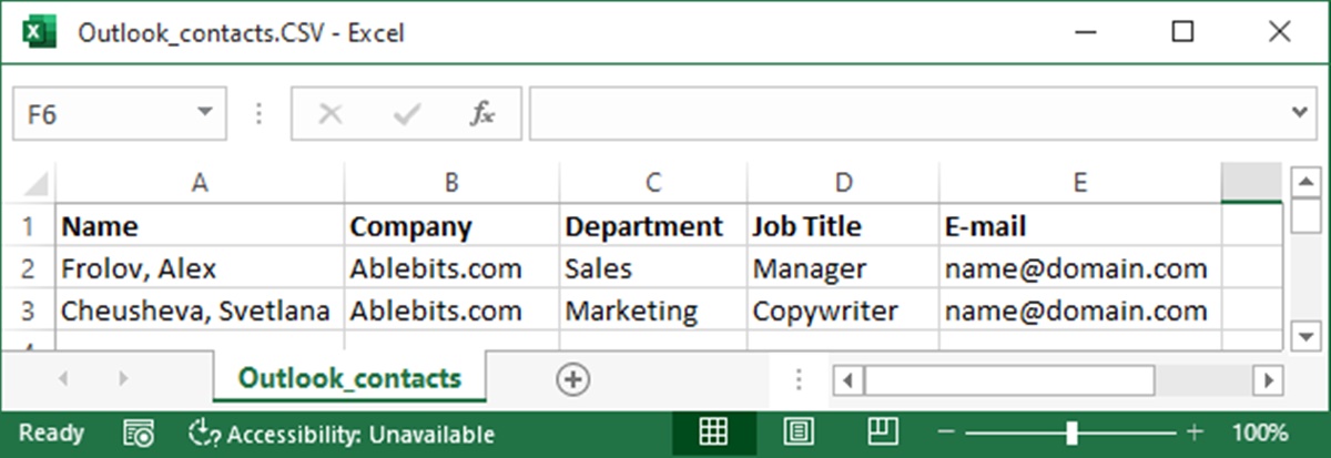 Import Contacts From Excel Or A CSV File Into Outlook