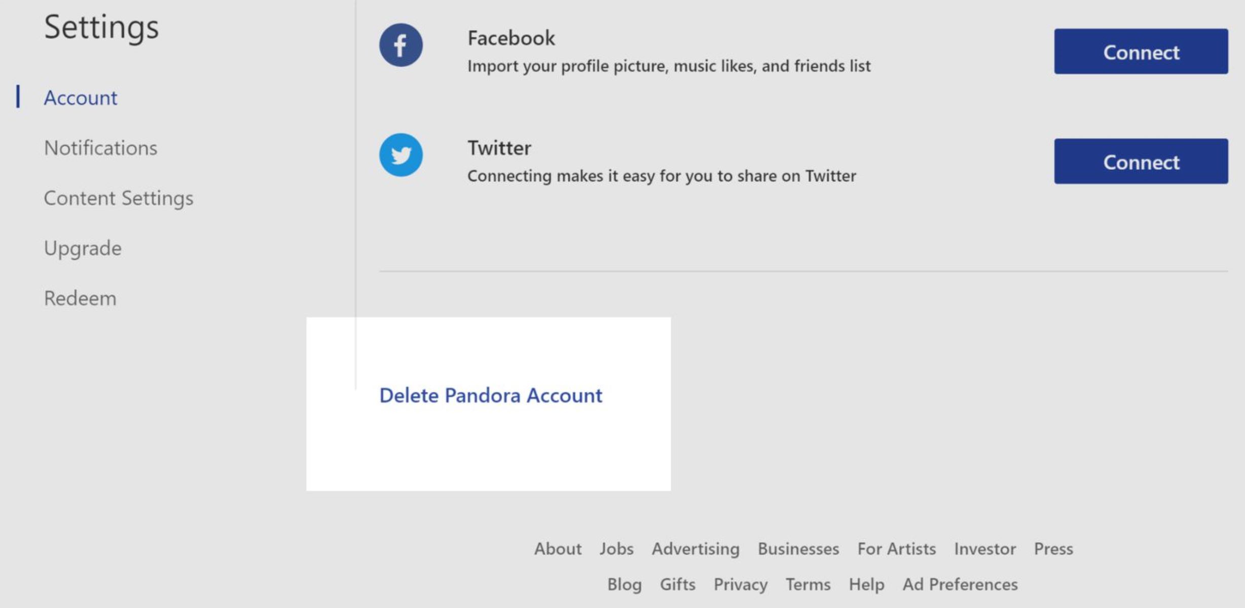 Pandora: How To Delete Your Account And Song Data