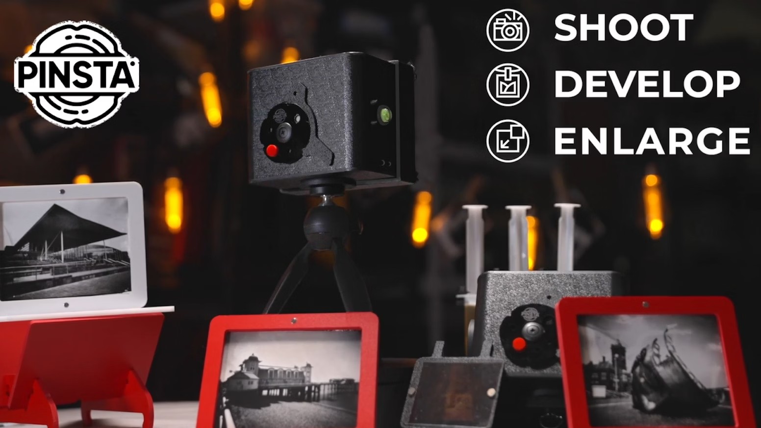 Pinsta Is A Pinhole Camera, A Pocket Darkroom, And A Printer