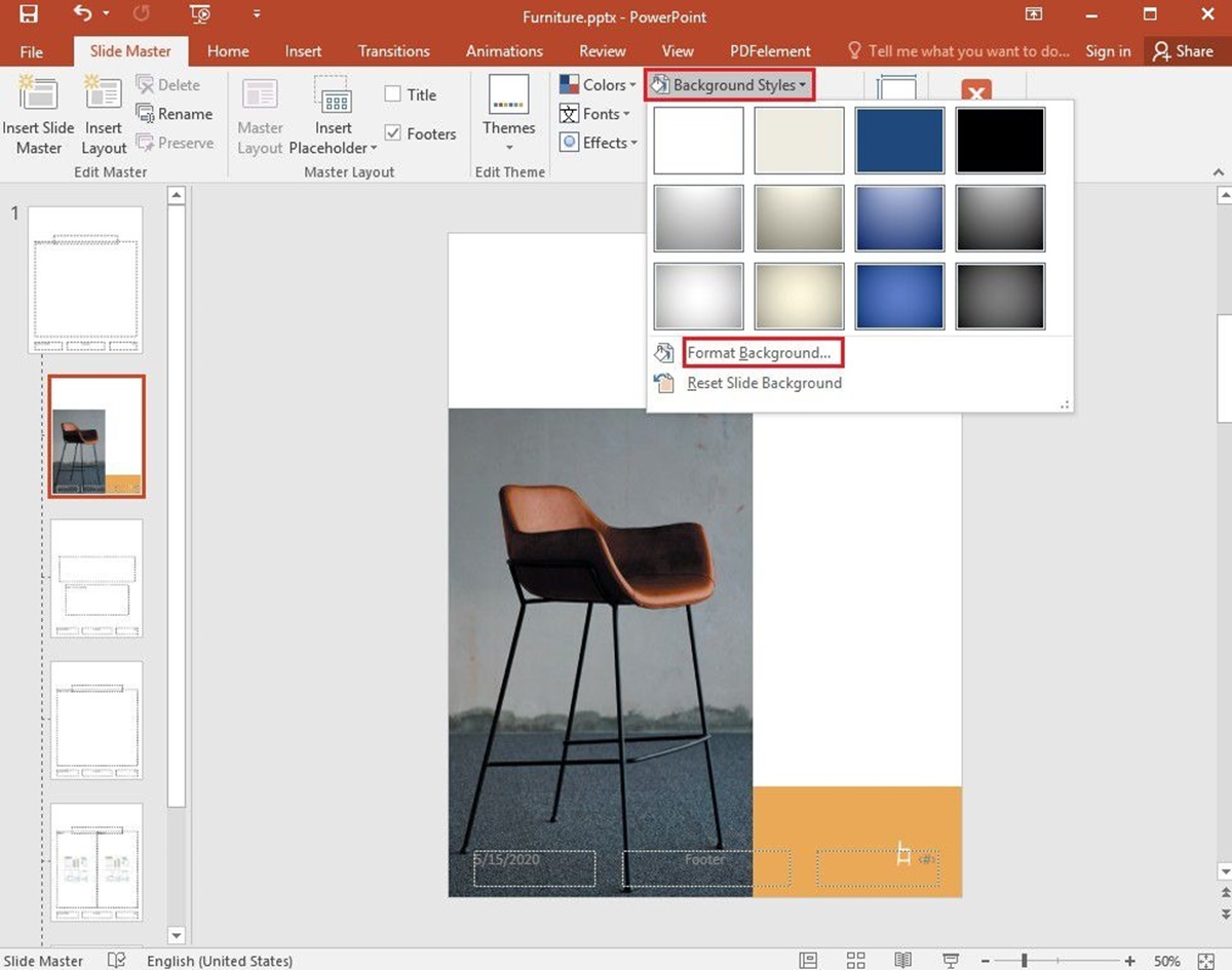 PowerPoint Background Colors And Graphics