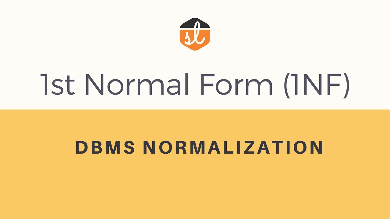 Putting A Database In First Normal Form