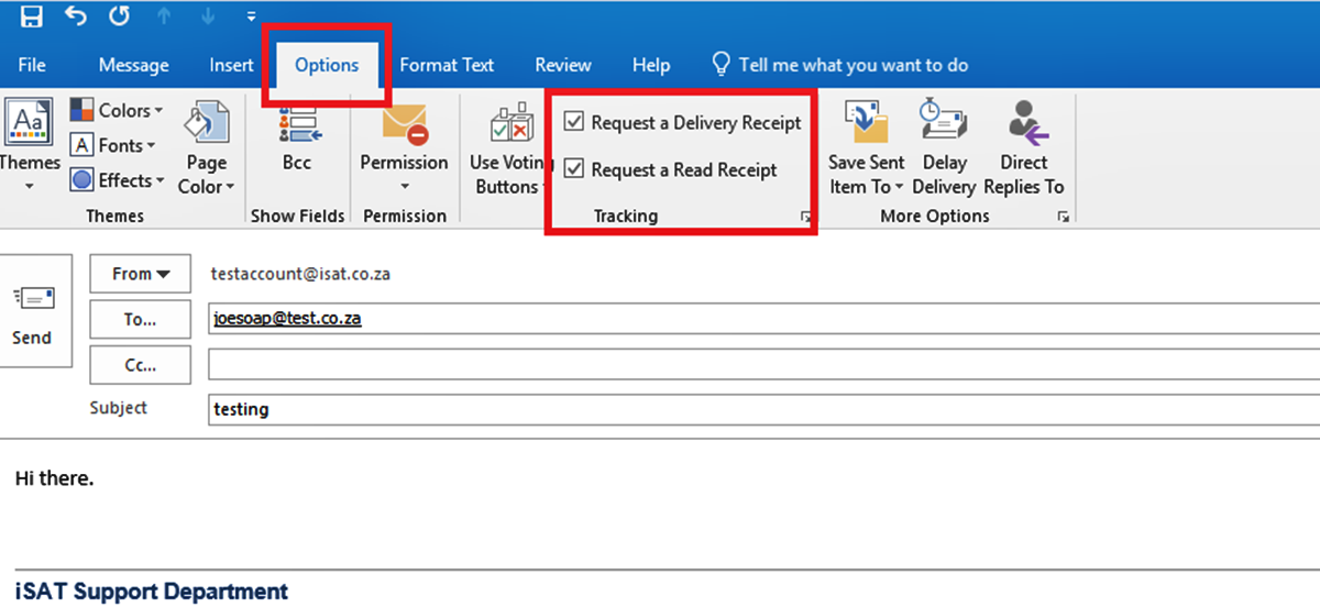 Request A Delivery Receipt For A Message In Outlook