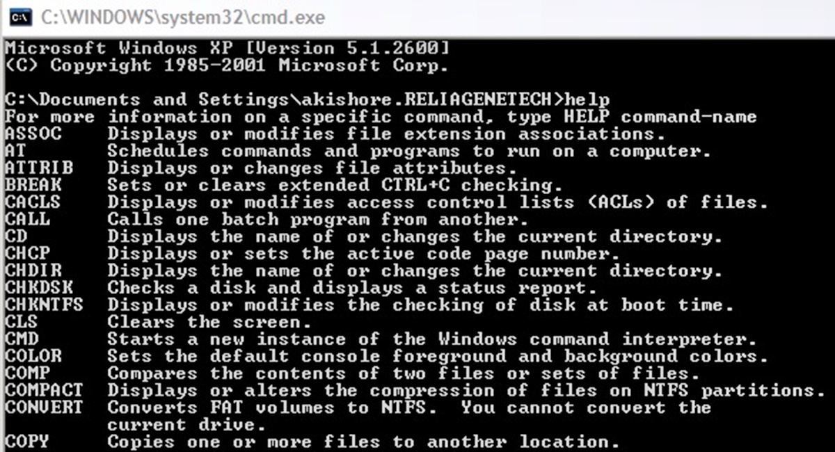 The Ultimate, Complete List Of MS-DOS Commands