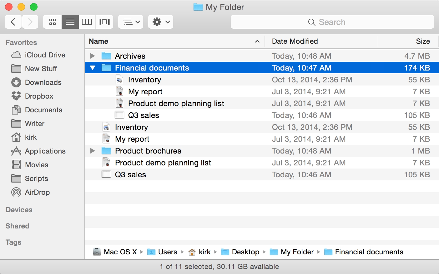 Using The Finder Tabs Feature In OS X