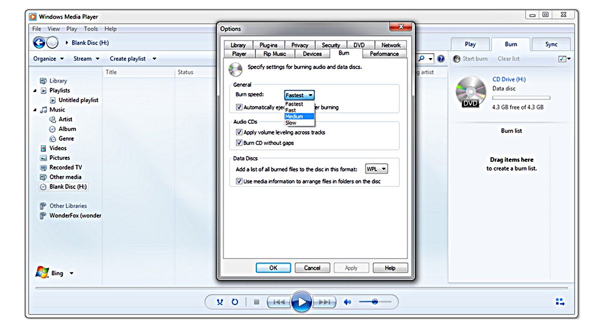 What To Do When Windows Media Player Won’t Burn A CD