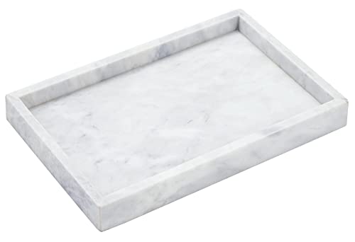 Moreast Real Marble Vanity Tray