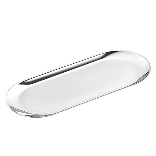 Silver Stainless Steel Trinket Tray for Various Uses