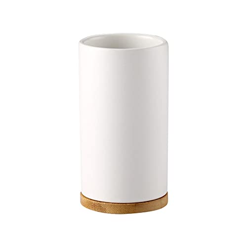 EKDJKK Toothbrush Holder Cup - Matte White, Single Cup