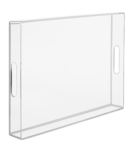Clear Serving Tray with Handles