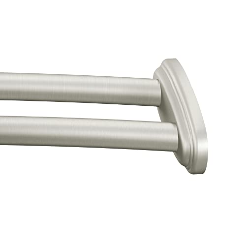 Moen Brushed Nickel Double Curved Shower Curtain Rod