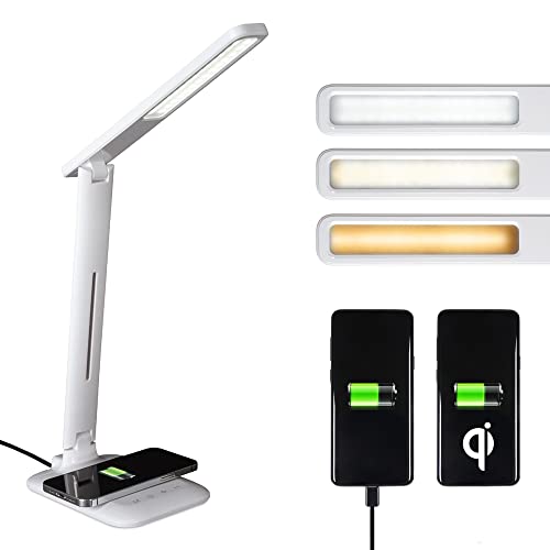 OttLite  Creative Curves LED Desk Lamp with USB Charging Port