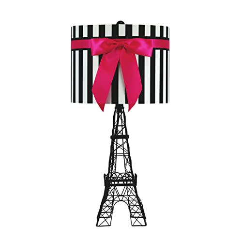Mestar Decor Eiffel Tower Table Lamp with Bowknot Shade