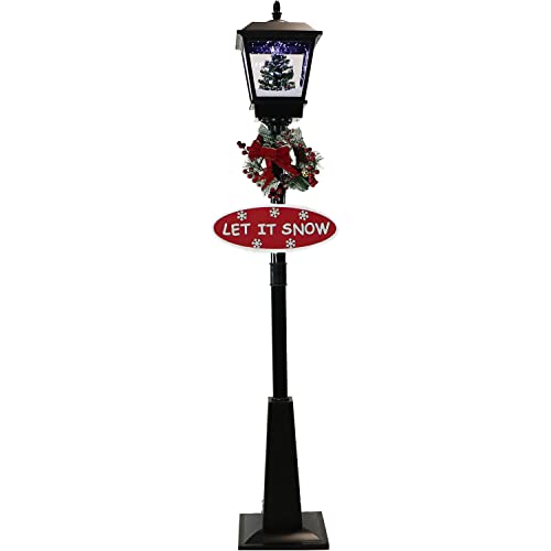 Fraser Hill Farm Musical Street Lamp with Christmas Tree
