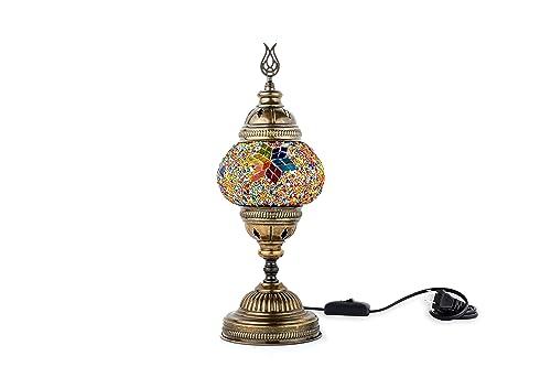 Kafthan Turkish Handmade Mosaic Glass Table Lamp