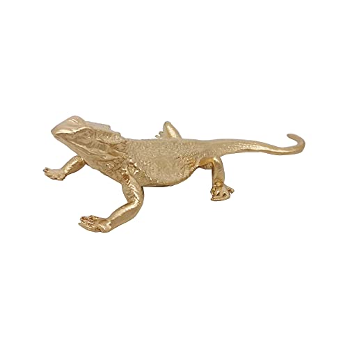 Gold Lizard Sculpture